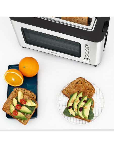 H.KOENIG VIEW7 GRILLE PAIN 2 TRANCHES AVEC VITRE TRANSPARENTE