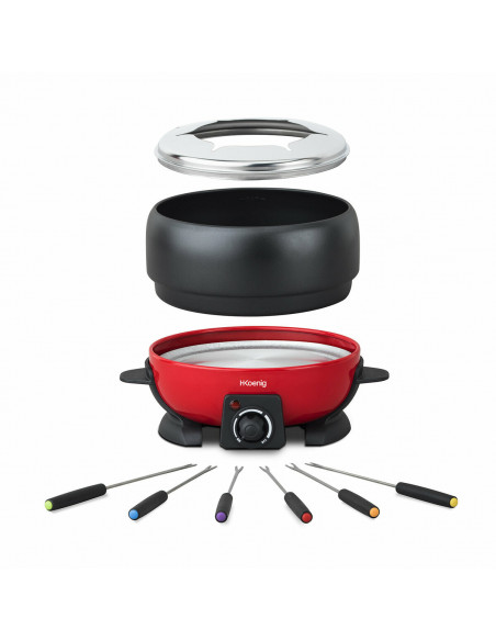 H.KOENIG ALP1800 + RP2 APPAREIL A FONDUE 2 L ET PIERRE/RACLETTE