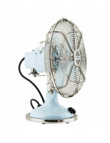 RECONDITIONNÉ :   H.KOENIG JOE50  VENTILATEUR DESIGN METAL BLEU