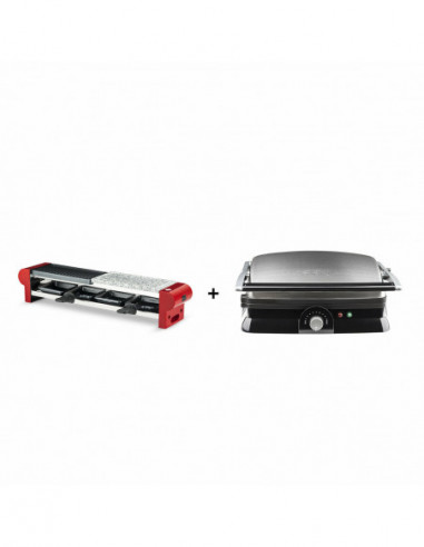 H.KOENIG RP4 APPAREIL A RACLETTE PIERRE + GR20 PLANCHA GRILL ET PANINI