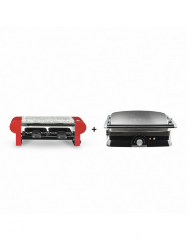 H.KOENIG RP2 APPAREIL A RACLETTE PIERRE + GR20 PLANCHA GRILL ET PANINI