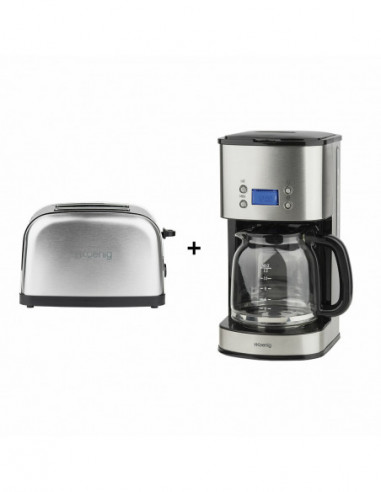 H.KOENIG TOS7 + MG30 GRILLE PAIN  ET CAFETIERE PROGRAMMABLES 1.8 L H.KOENIG