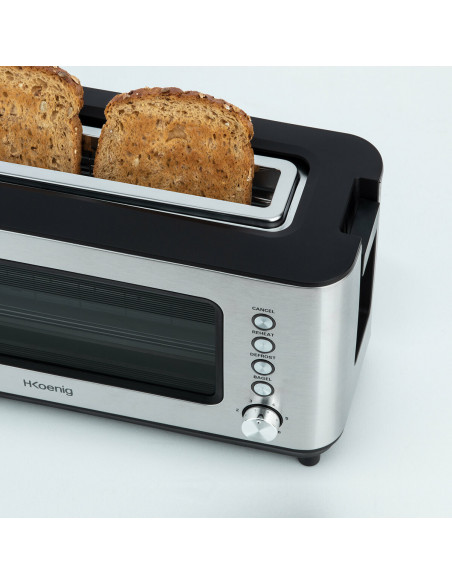 H.KOENIG BOE52 + VIEW7 BOUILLOIRE PROGRAMMABLE 1,7L+ GRILLE PAIN 2 TRANCHES