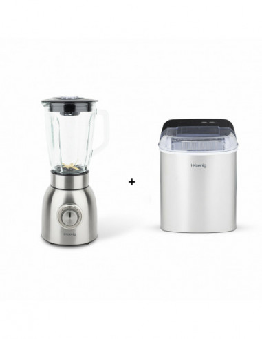 H.KOENIG ICEK12 + MXK32 MACHINE A GLACONS 12 KG ET BLENDER BROYEUR