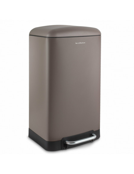 Les collectors N°883 - Poubelle à pédale 40L taupe edition