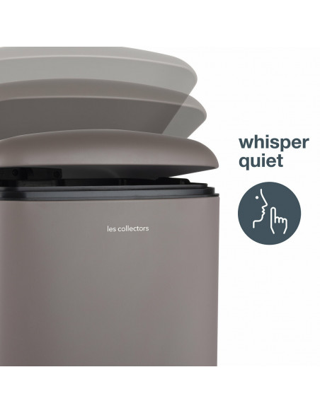 Les collectors N°883 - Poubelle à pédale 40L taupe edition