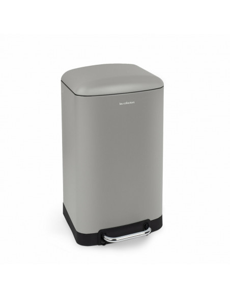 Les collectors N°725 - Poubelle à pédale 30L light grey edition