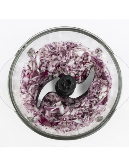 H.Koenig LEO9 - Mini hachoir électrique avec 2 bols