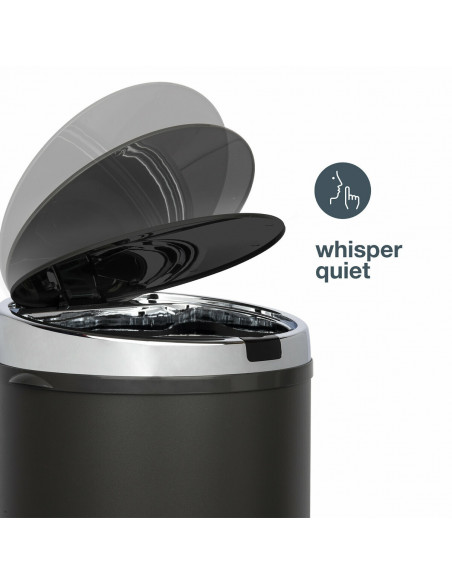 Les Collectors n°235 poubelle à capteur 30L dark grey edition