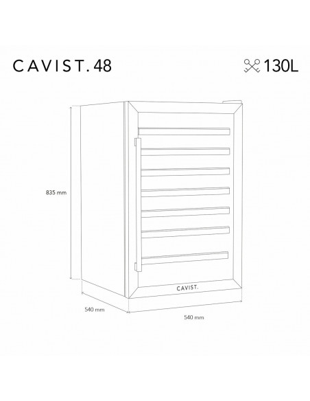 RECONDITIONNÉ : CAVIST CAVIST48 CAVE A VIN 48 BOUTEILLES