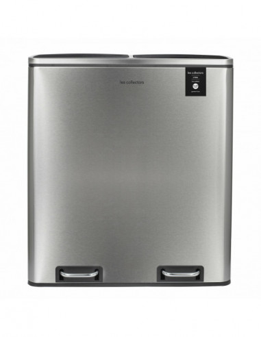 Les collectors n°904 poubelle de tri à pédale 60L inox edition