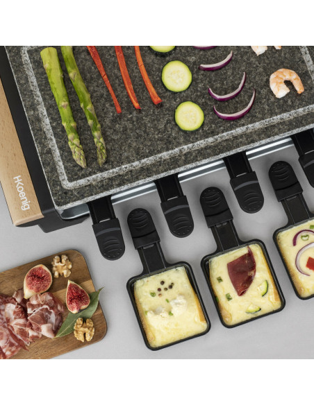RECONDITIONNÉ : H.KOENIG RP328 PIERRE A CUIRE ET RACLETTE 8 PERSONNES