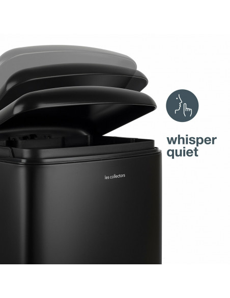 Les collectors n°867 poubelle pédale 40L Black Edition