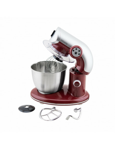 H.Koenig KM80 Rouge - Robot pétrin multifonctions