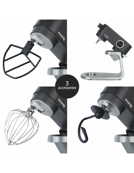 H.Koenig KM120 - Robot pâtissier métal