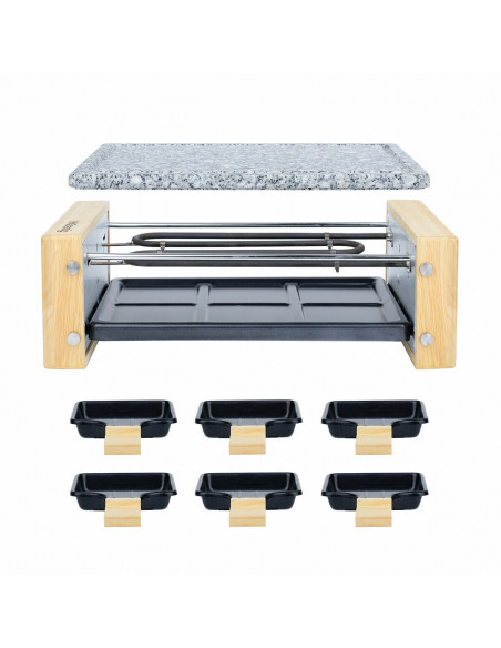 H.Koenig WOD6 - Raclette et pierre à cuire 6 personnes