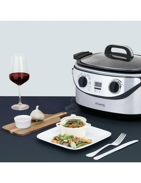 RECONDITIONNÉ : H.KOENIG SLCOOK30 CUISEUR LENT ELECTRIQUE MULTIFONCTIONS