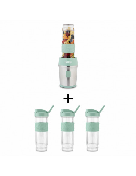 H.KOENIG SMOO18+BTL18 - Blender portable et kit bouteilles