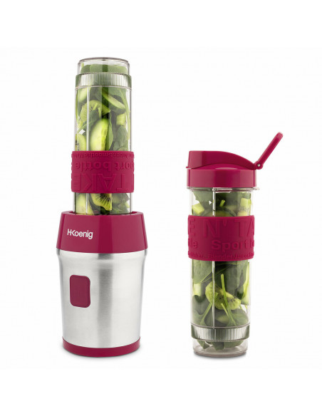 H.KOENIG SMOO10+BTL10 - Blender portable et kit bouteilles