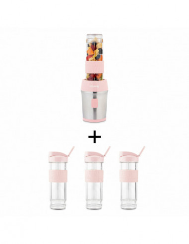 H.KOENIG SMOO12+BTL12 - Blender portable et kit bouteilles