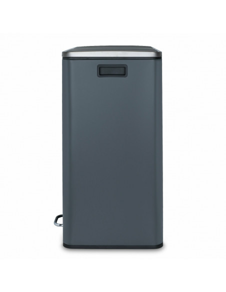 RECONDITIONNÉ : Les collectors n°906 poubelle de tri à pédale 60L gris mat edition