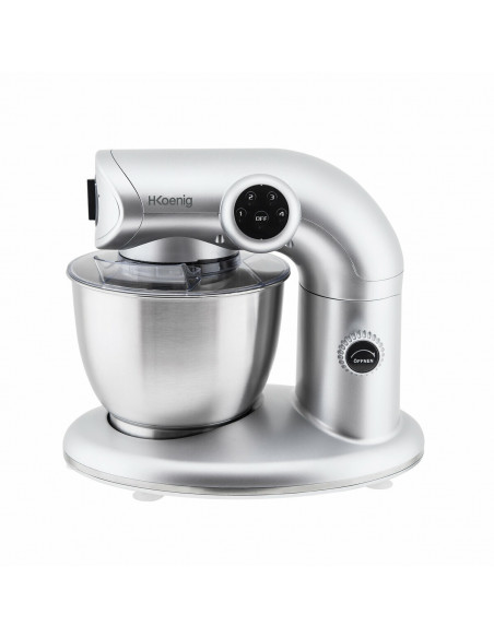 H.KOENIG KM80 S SILVER + AC8 : ROBOT PETRIN 1000W+ ACCESSOIRES OPTIONNELS