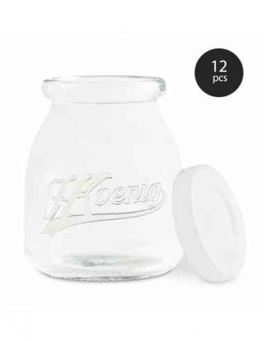 H.KOENIG YPO12 - 12 pots en verre...