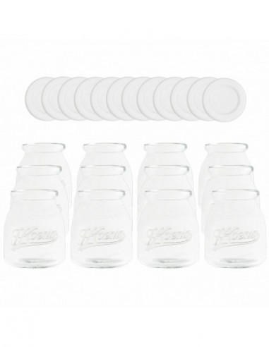 H.KOENIG YPO12 - 12 pots en verre...