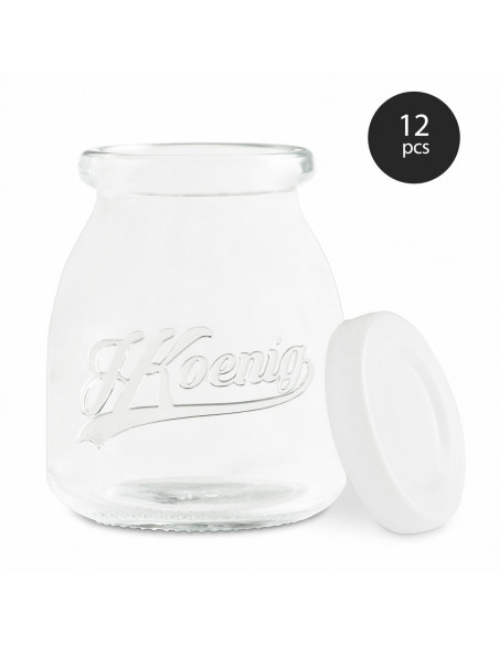 H.KOENIG ELY70+YPO12 - yaourtière et lot de 12 pots à yaourt en verre supplémentaire