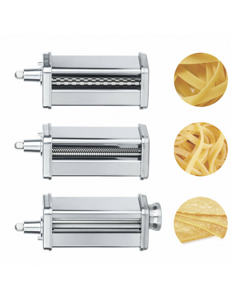 H.KOENIG KM120+KM3 - Robot pâtissier métal et kit accessoires pâtes