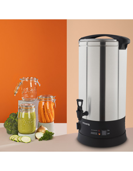 H.Koenig LEGI25LP - Stérilisateur avec 6 bocaux 1L Le Parfait®