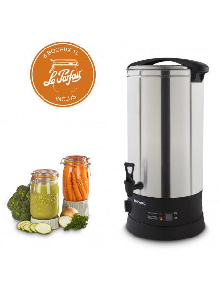 H.Koenig LEGI25LP - Stérilisateur avec 6 bocaux 1L Le Parfait®