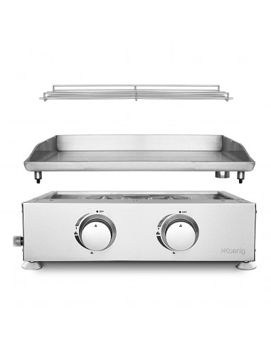 H.Koenig PLX920 - Plancha 2 brûleurs...