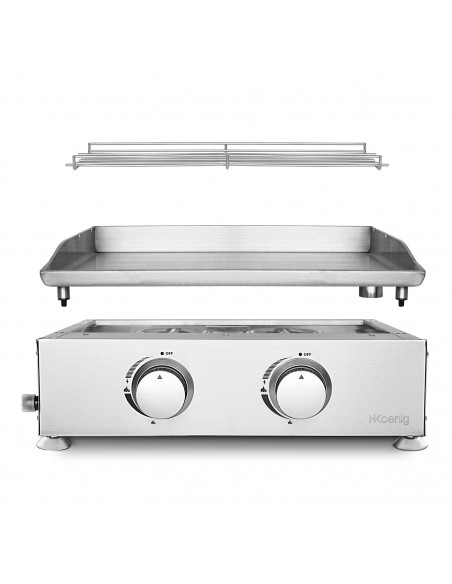 H.Koenig PLX920 - Plancha 2 brûleurs en U