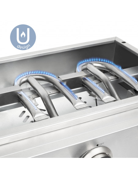 H.Koenig PLX940 - Plancha 4 brûleurs en U