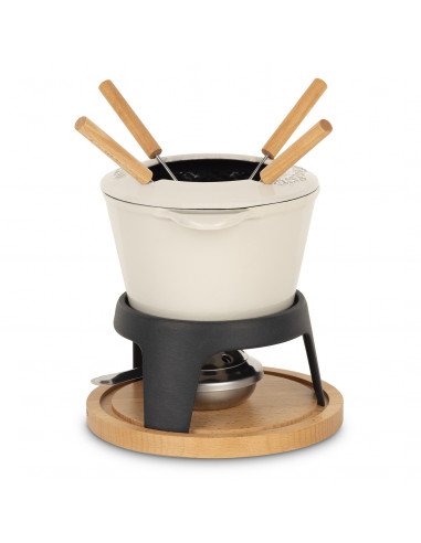 Service à fondue en fonte émaillée avec manche en fonte | Le Creuset FR