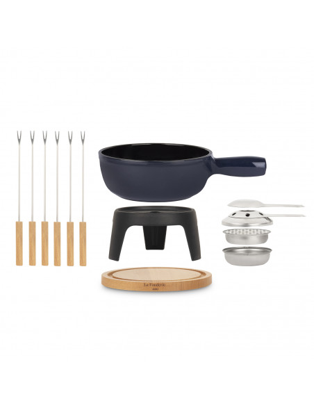 La Fonderie 1890 Mont Joux - Set à fondue en fonte pour 6 personnes