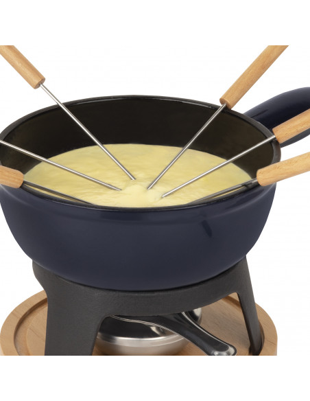 La Fonderie 1890 Mont Joux - Set à fondue en fonte pour 6 personnes