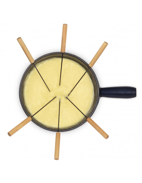 La Fonderie 1890 Mont Joux - Set à fondue en fonte pour 6 personnes