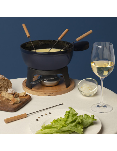 La Fonderie 1890 Mont Joux - Set à fondue en fonte pour 6 personnes