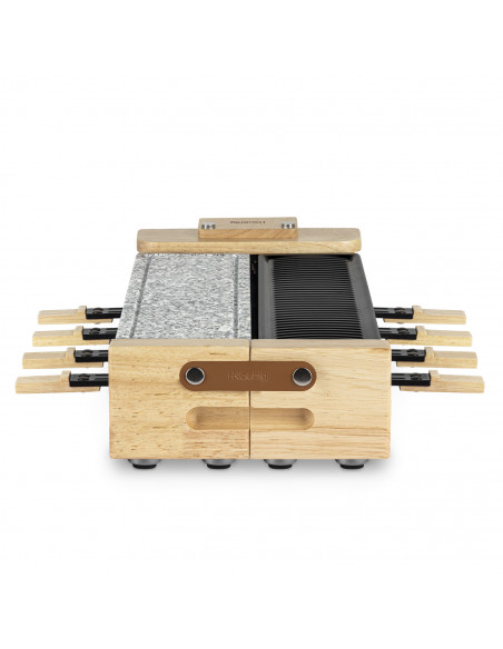 H.Koenig WOD360 - Raclette, pierre à cuire et grill 8 personnes