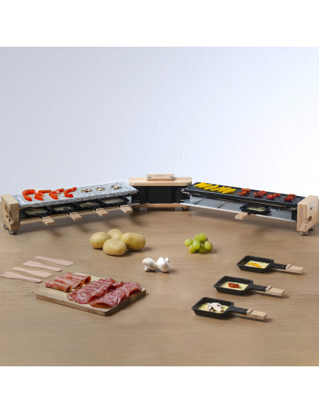 H.Koenig WOD360 - Raclette, pierre à cuire et grill 8 personnes