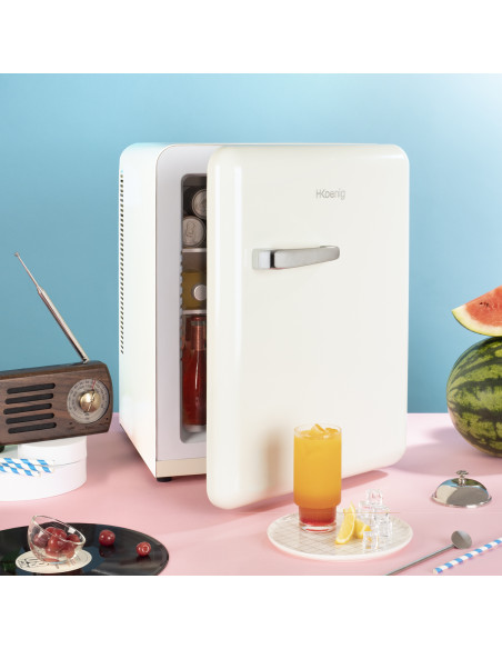 H.Koenig TOAD8 - Mini bar vintage 31 L Beige