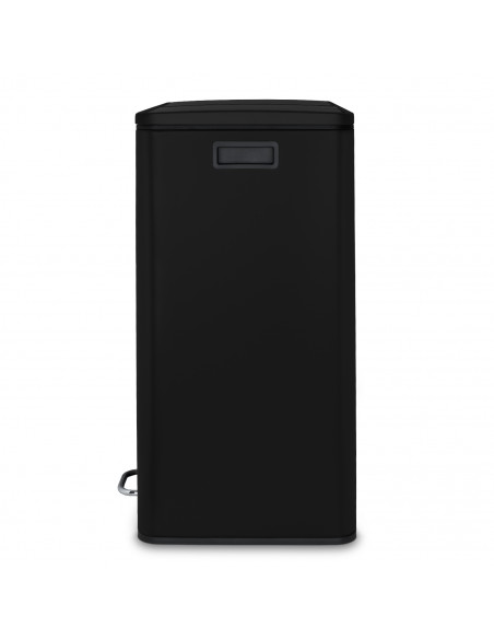 Les Collectors n°910 poubelle de tri pédale 2x30L noir mat