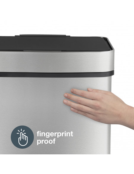 Les collectors n°1012 - Poubelle de tri à capteur 69L, édition Inox