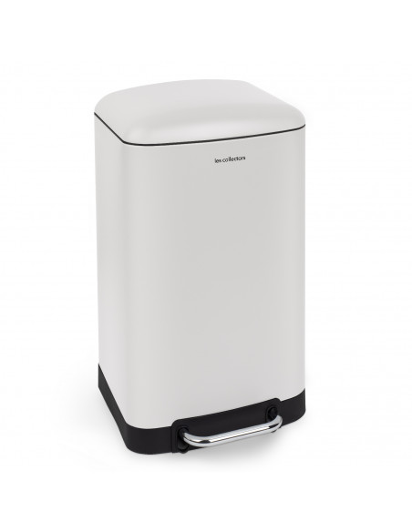 Les Collectors n°728 - Poubelle à pédale 30L, blanche