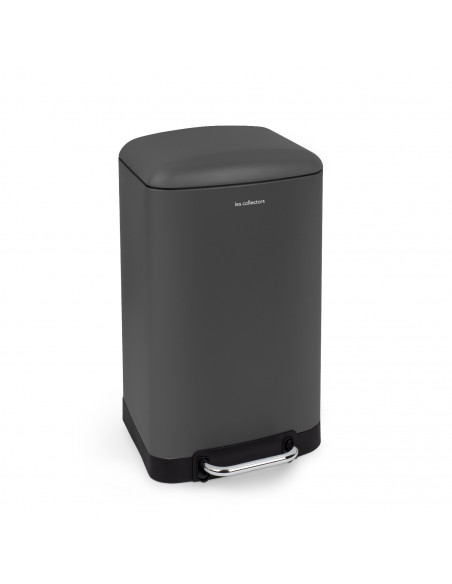 Les Collectors N°731 - Poubelle à pédale 30L, gris anthracite édition