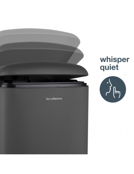 Les Collectors N°731 - Poubelle à pédale 30L, gris anthracite édition