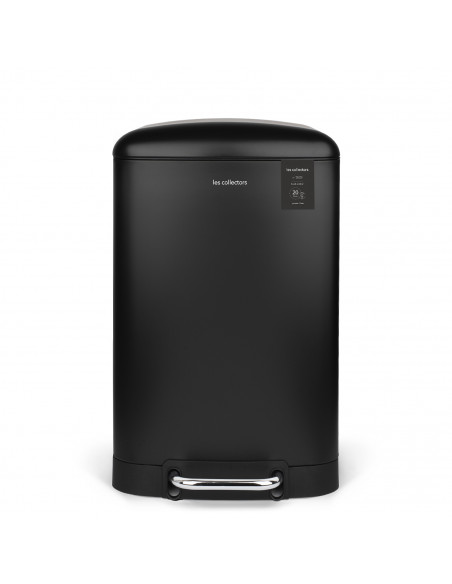 Les collectors n°505 poubelle - Poubelle à pédale 20L, black edition