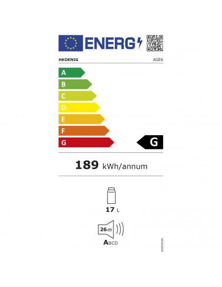 RECONDITIONNÉ : H.KOENIG AGE6 Refroidisseur à bouteille 6 BOUTEILLES